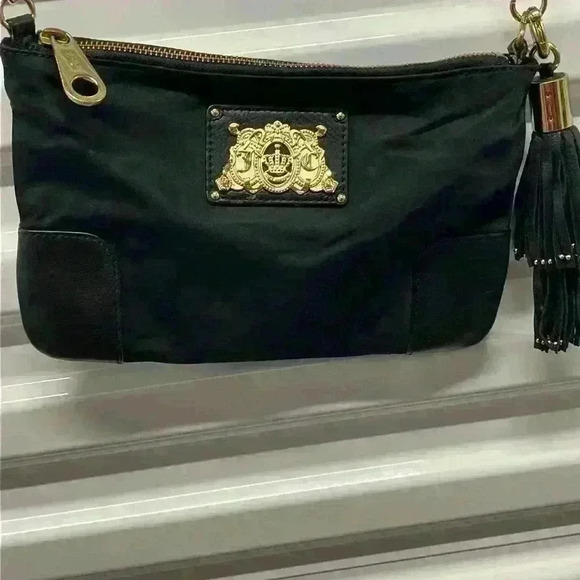 Juicy Couture Handbags - Juicy couture gold crown cross body purse